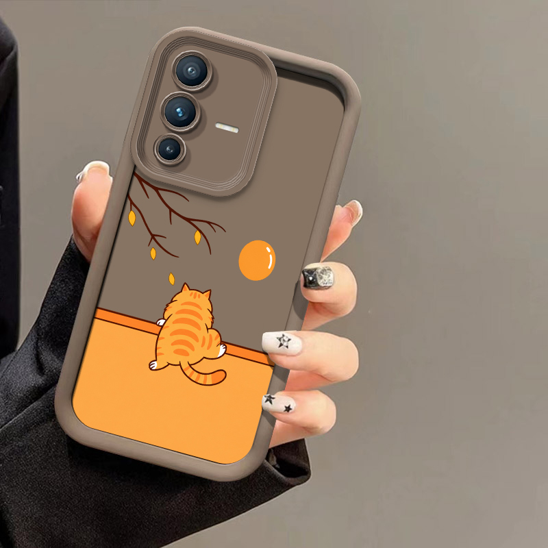 Phone Cases Vivo - Handyhülle mit Cartoon-Katzenmuster für Vivo Y400