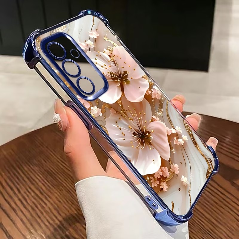Phone Cases Galaxy S26 Ultra - Galvanisierte Blumen-Handyhülle für Samsung Galaxy S26