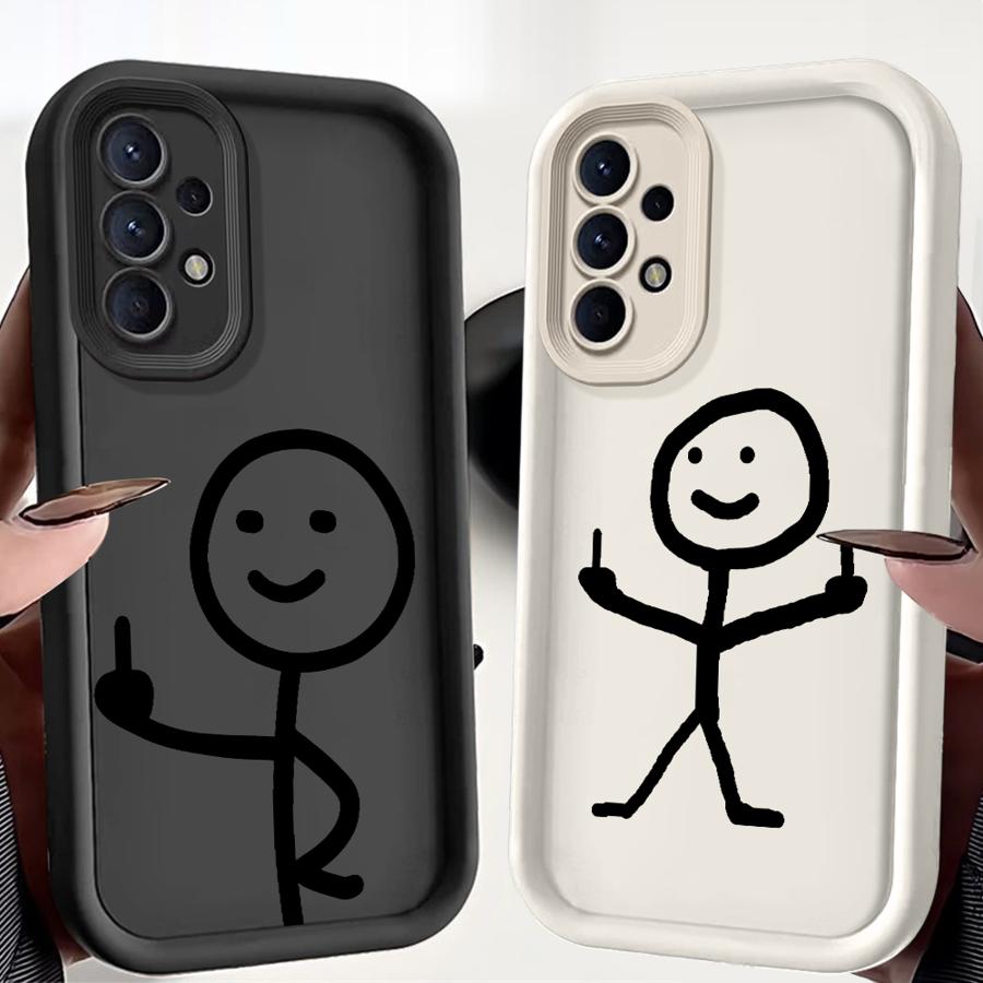 Phone Cases Websites - Finger People Stickman Hülle für Samsung