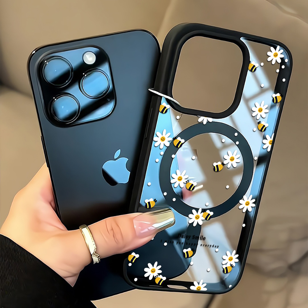Phone Cases Transparent - Fresh Daisy Bee Handyhülle für iPhone