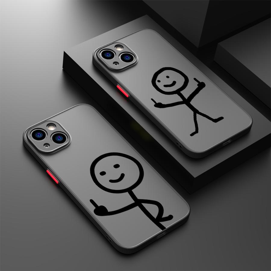 Phone Cases Websites - Finger People Stickman Handyhülle für iPhone