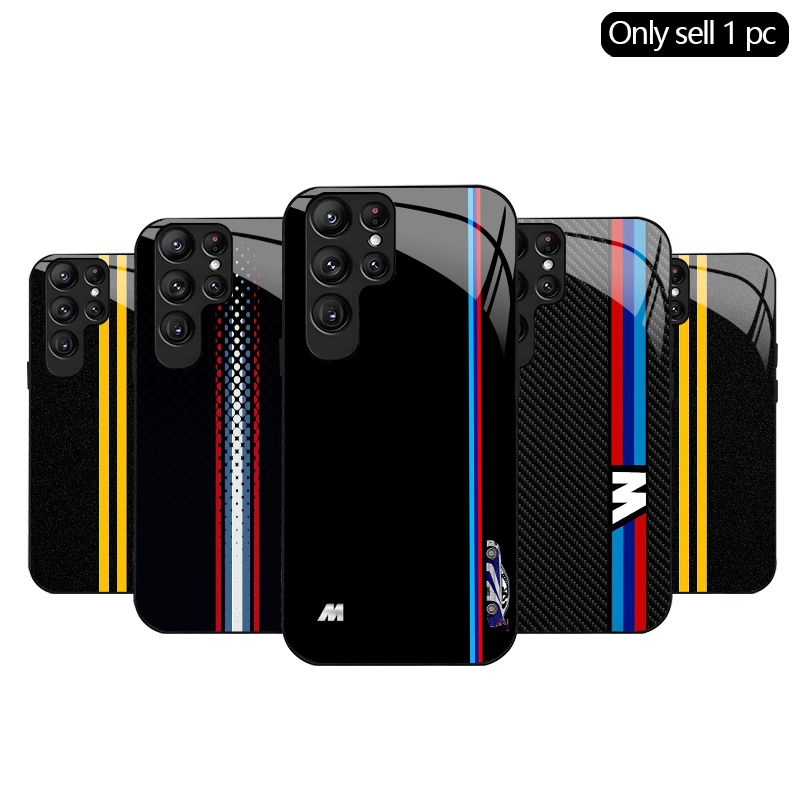 Phone Cases Protective - 2D Dual Gelbes Straßenmuster Gehärtetes Glas