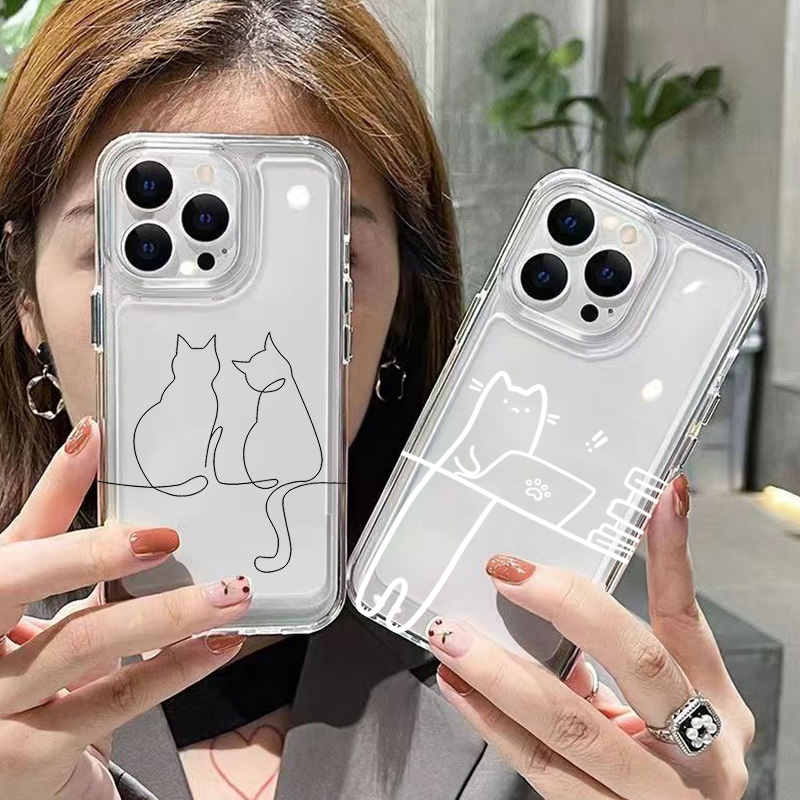 Phone Cases Cat - Niedliche Katzen-Handyhülle mit Anti-Sturz-Funktion für Xiaomi
