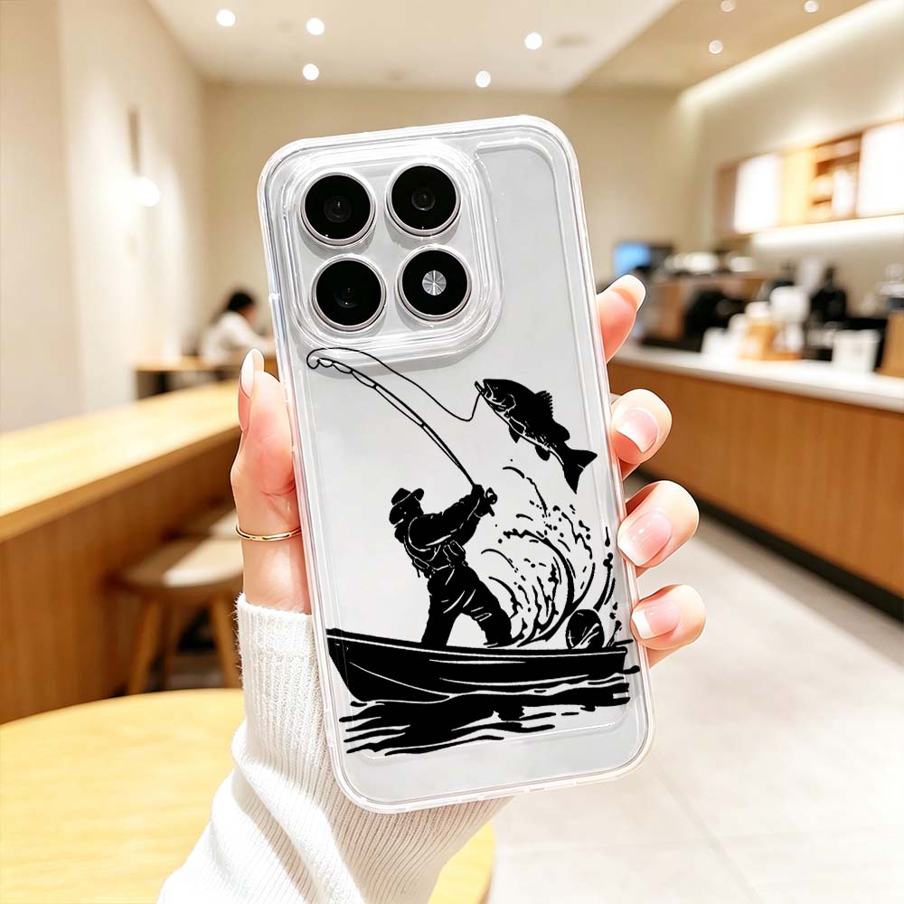 Phone Cases Xiaomi 15T - Fischer fängt Barsch Boot Handyhülle für