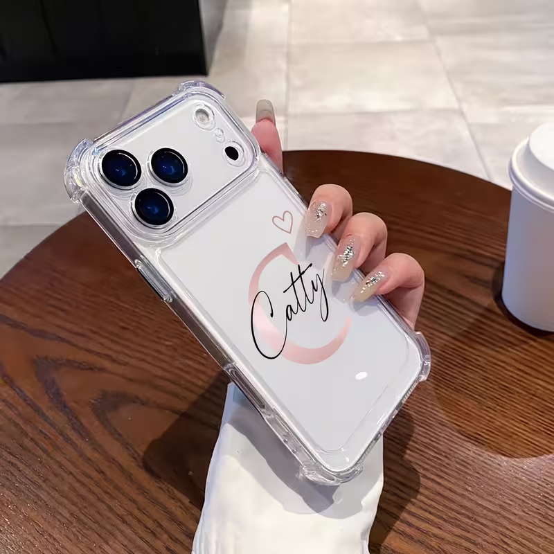 Phone Cases Personalised - Personalisierte Handyhülle mit Initialen, großem Buchstaben