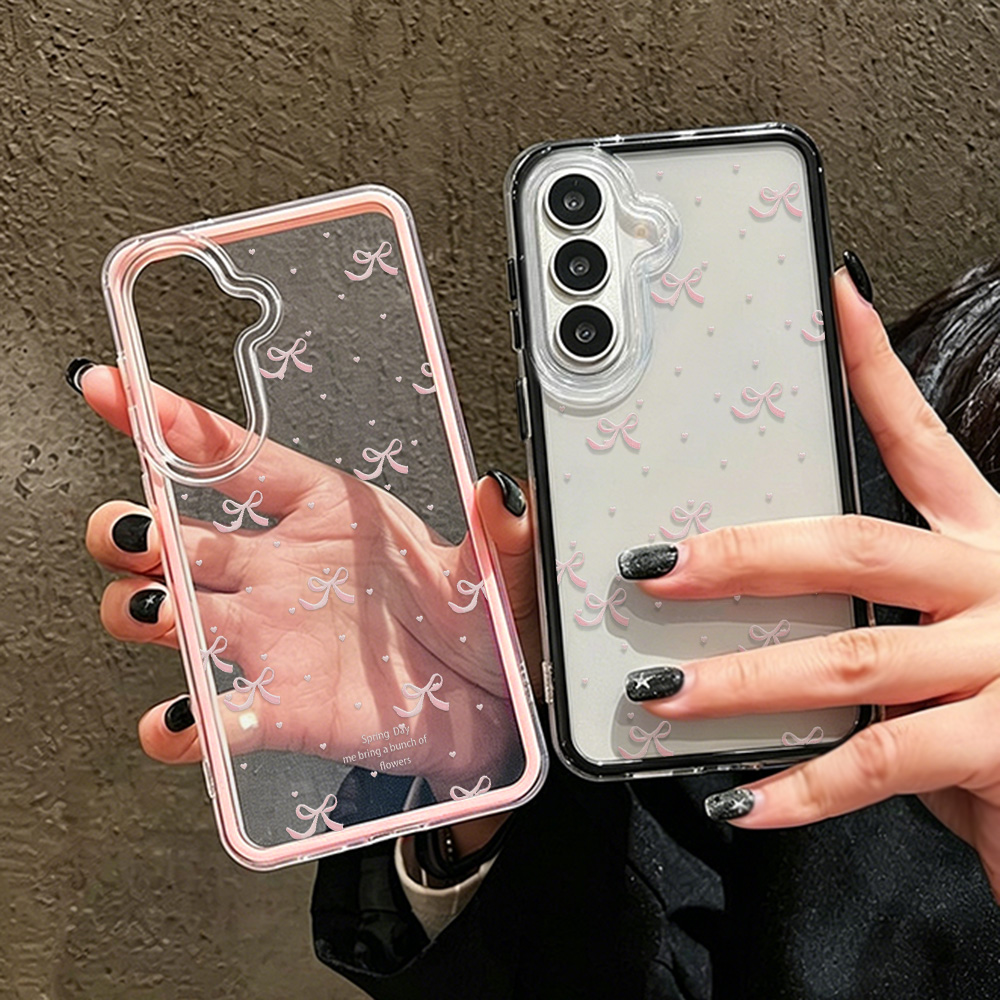 Phone Cases Quality - Süße Rosa Schleife Weiche Handyhülle für
