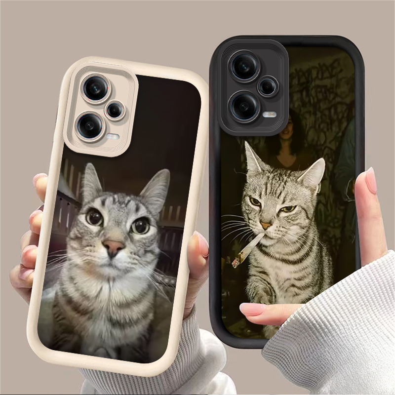 Phone Cases Cat - Trendige Katzen-Raucher-Handyhülle für Xiaomi Redmi Note