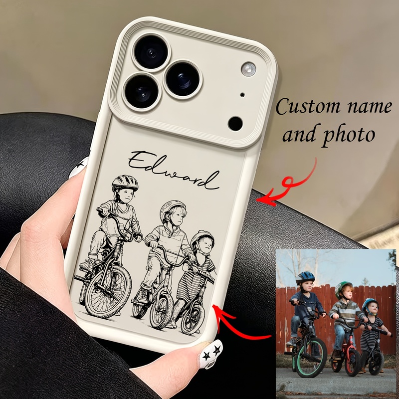 Phone Cases Personalised - Personalisierte DIY-Handyhülle mit Namens- und Cartoon-Mustern,