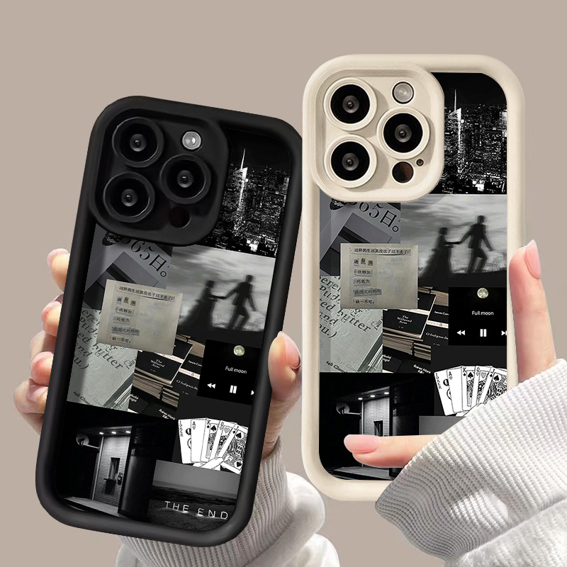 Phone Cases Unique - Weiche Silikon Einfarbig Telefon Fall Für