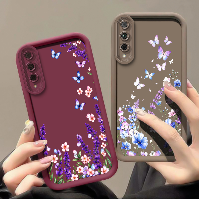 Phone Cases Vivo - Handyhülle mit Schmetterlings- und Blumenmuster für