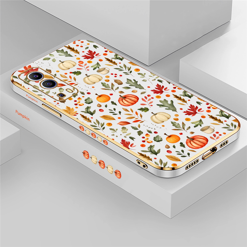 Phone Cases Vivo - Handyhülle mit Herbst-Muster aus Ahornblättern für