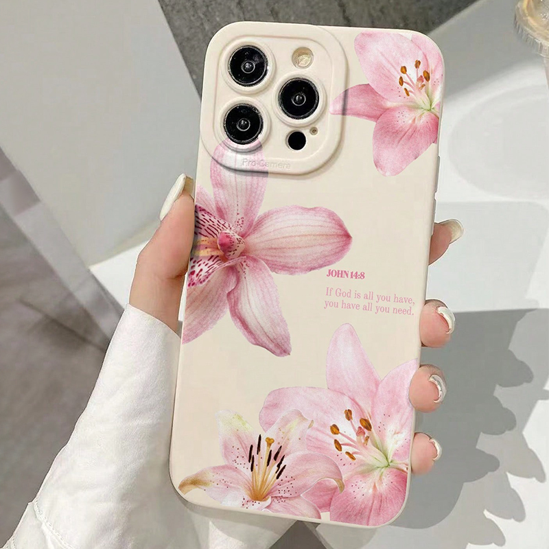 Blaue Blumenmuster-Silikon-INS – Phone Cases Unique Bewertung und Preis