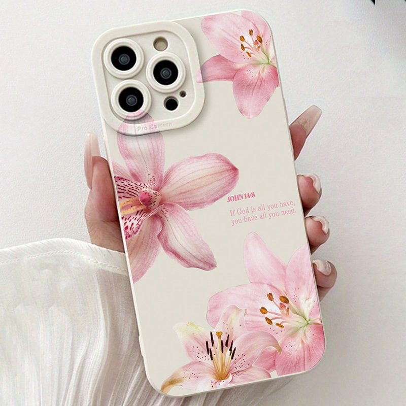 Blaue Blumenmuster-Silikon-INS – Phone Cases Unique Bewertung und Preis