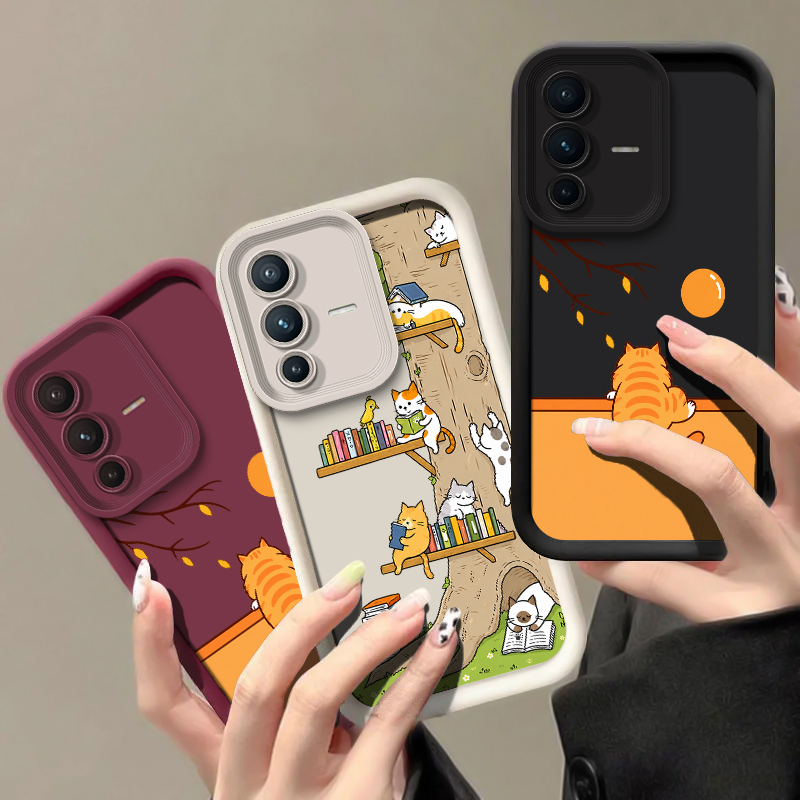 Handyhülle mit Cartoon-Katzenm – Phone Cases Vivo Bewertung und Preis