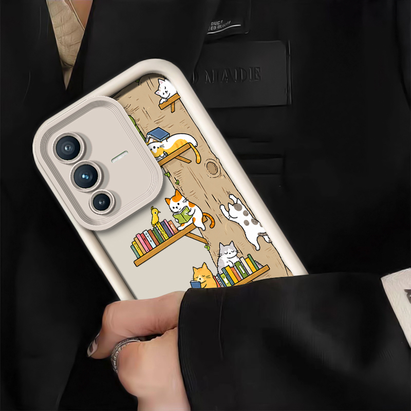 Handyhülle mit Cartoon-Katzenm – Phone Cases Vivo Bewertung und Preis