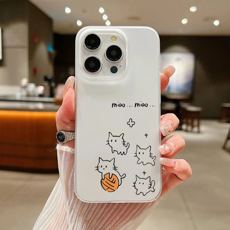 Niedliche schwarze Katzenmuste – Phone Cases Cat Bewertung und Preis