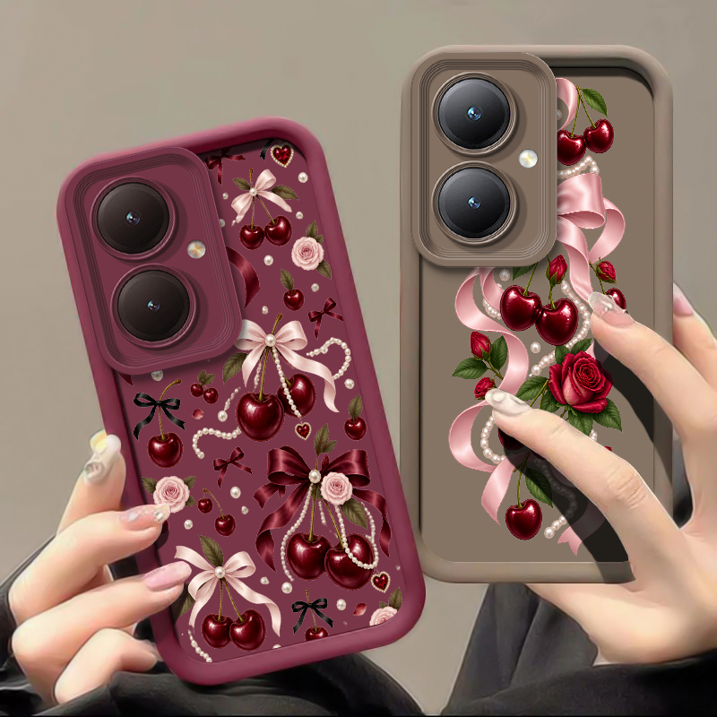 Cartoon-Kirsch-Schleifenmuster – Phone Cases Vivo Bewertung und Preis