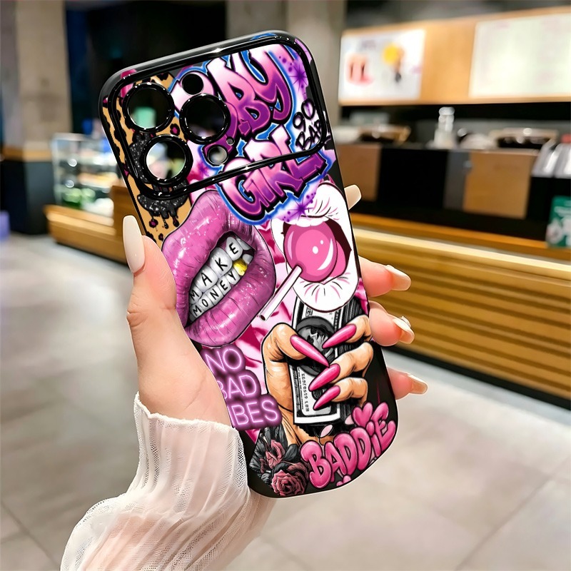 Hip-Hop Rosa Lippen Baby Girl  – Phone Cases Unique Bewertung und Preis
