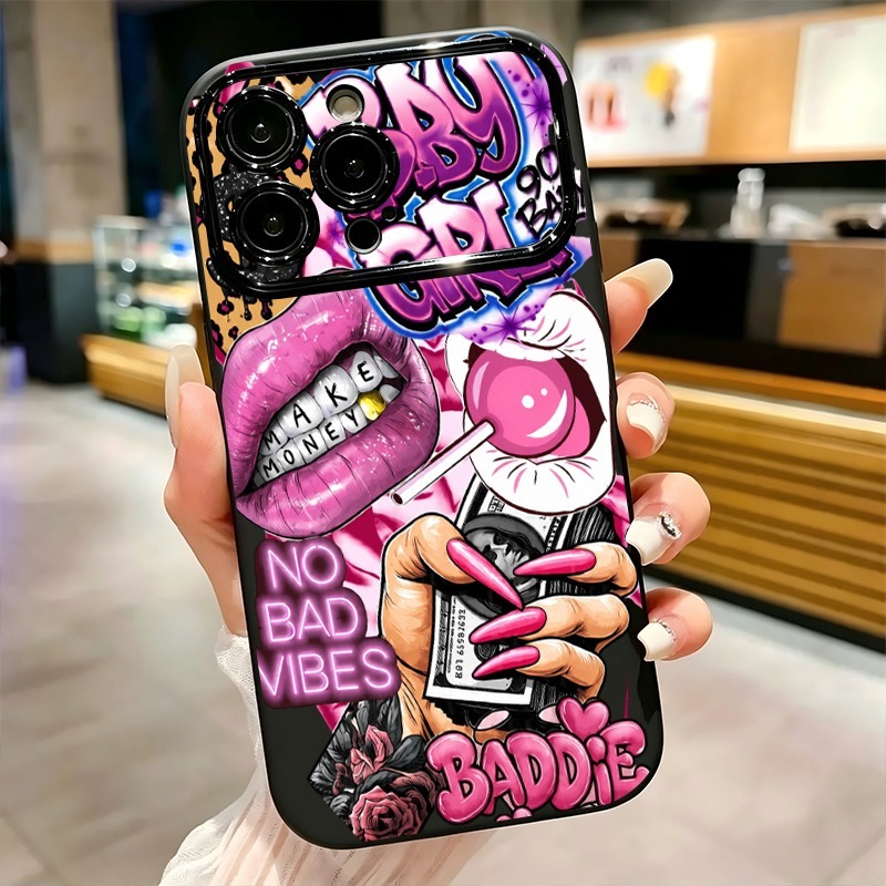 Hip-Hop Rosa Lippen Baby Girl  – Phone Cases Unique Bewertung und Preis