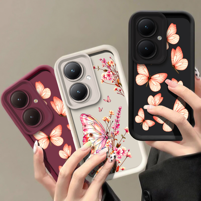 Rosa Handyhülle mit Blumen- un – Phone Cases Vivo Bewertung und Preis