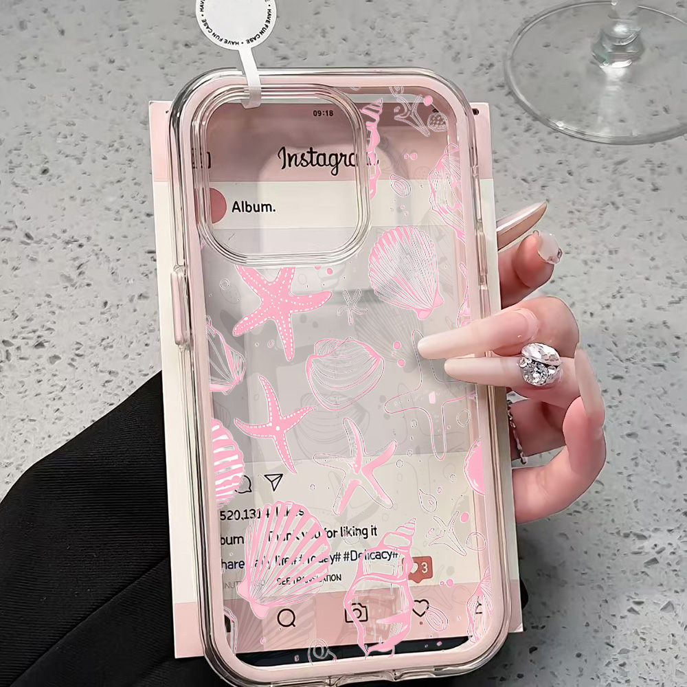 Sommerliche rosa Muschel-Handy – Phone Cases Transparent Bewertung und Preis