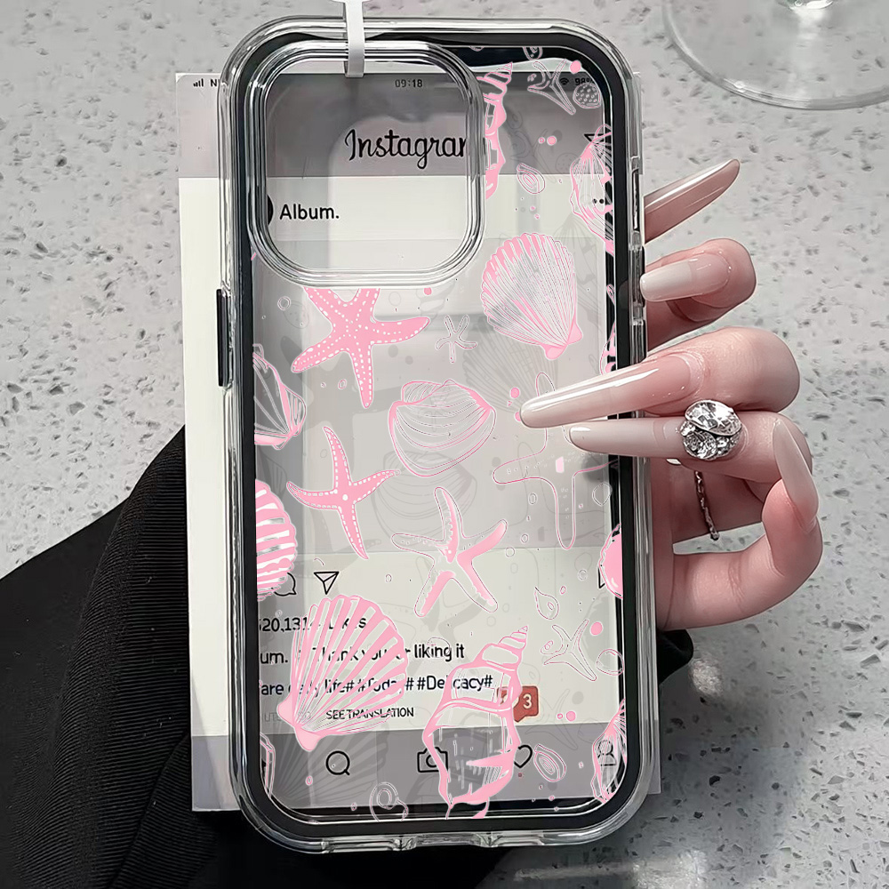 Sommerliche rosa Muschel-Handy – Phone Cases Transparent Bewertung und Preis