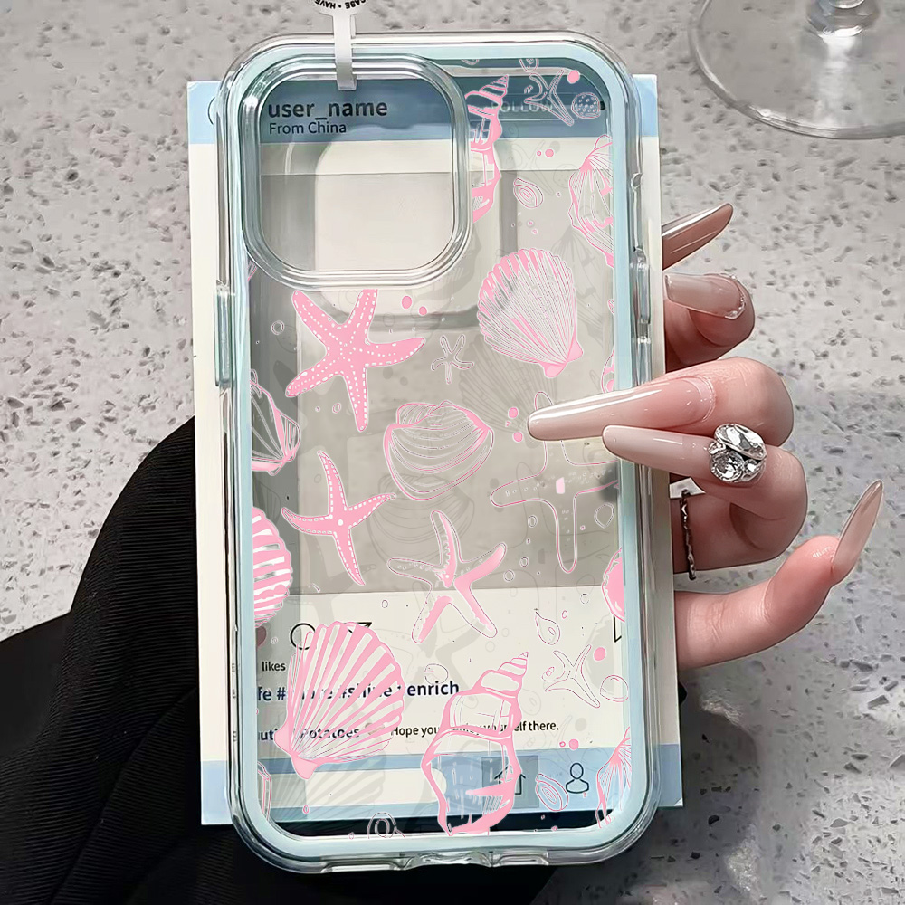 Sommerliche rosa Muschel-Handy – Phone Cases Transparent Bewertung und Preis