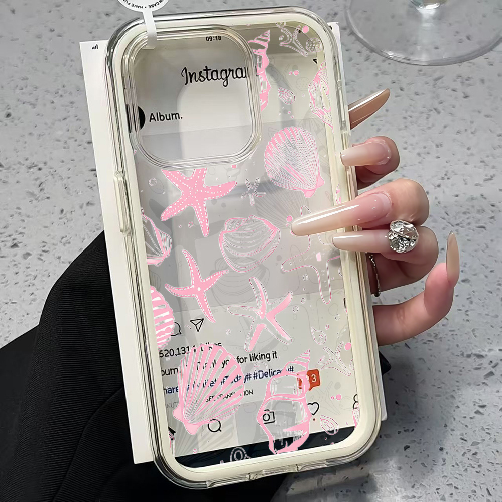Sommerliche rosa Muschel-Handy – Phone Cases Transparent Bewertung und Preis