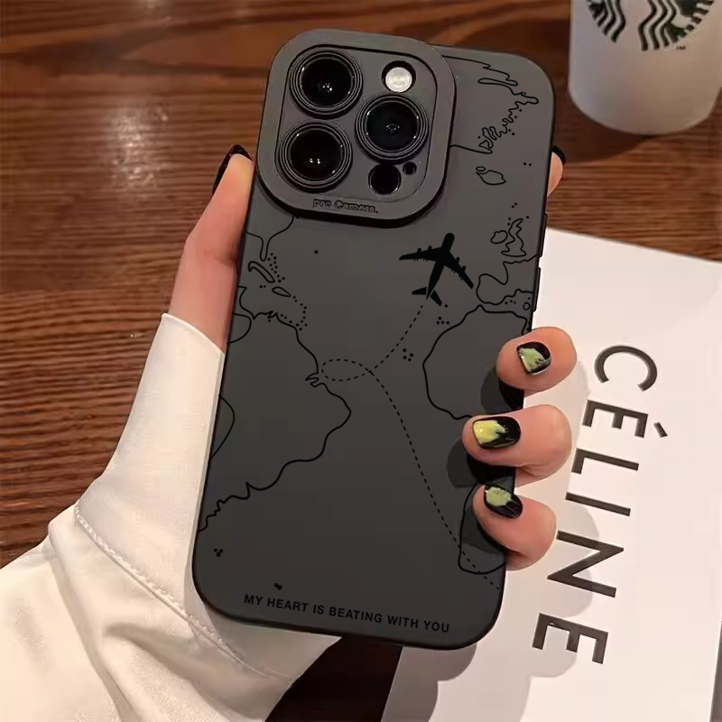 Reise-inspirierte Flugzeugrute – Phone Cases Protective Bewertung und Preis