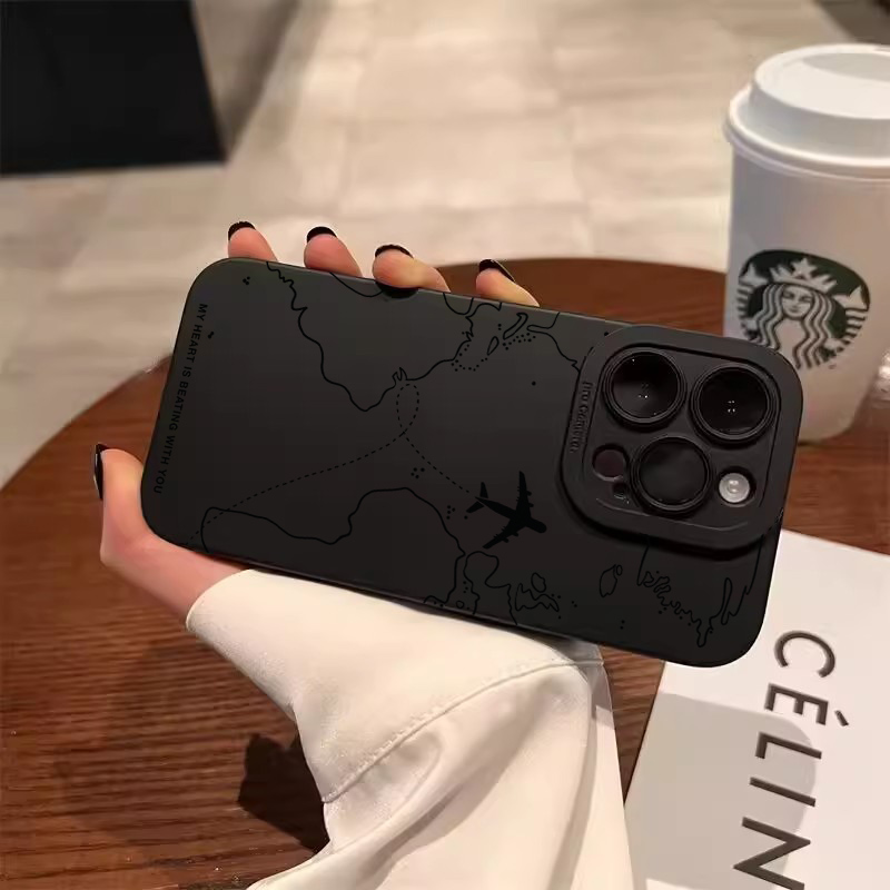 Reise-inspirierte Flugzeugrute – Phone Cases Protective Bewertung und Preis