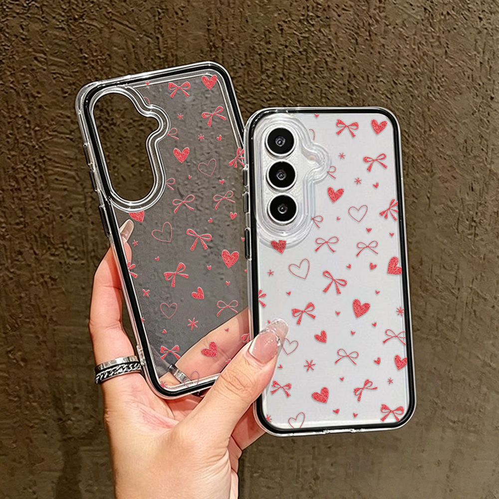 Bow Heart Handyhülle für Samsu – Phone Cases Transparent Bewertung und Preis