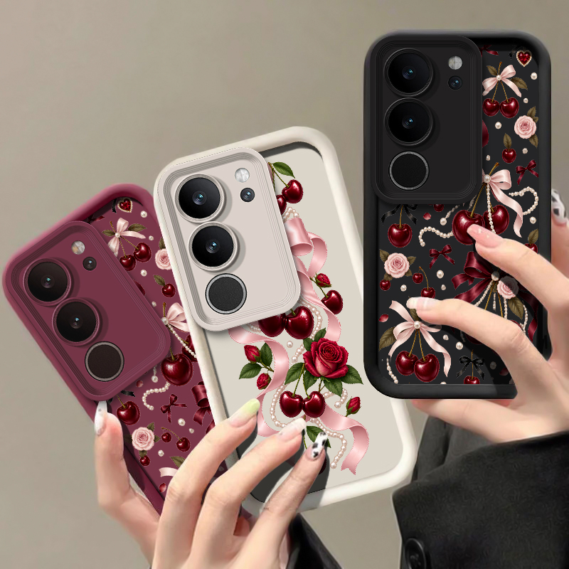 Handyhülle mit Cartoon-Kirsch- – Phone Cases Vivo Bewertung und Preis