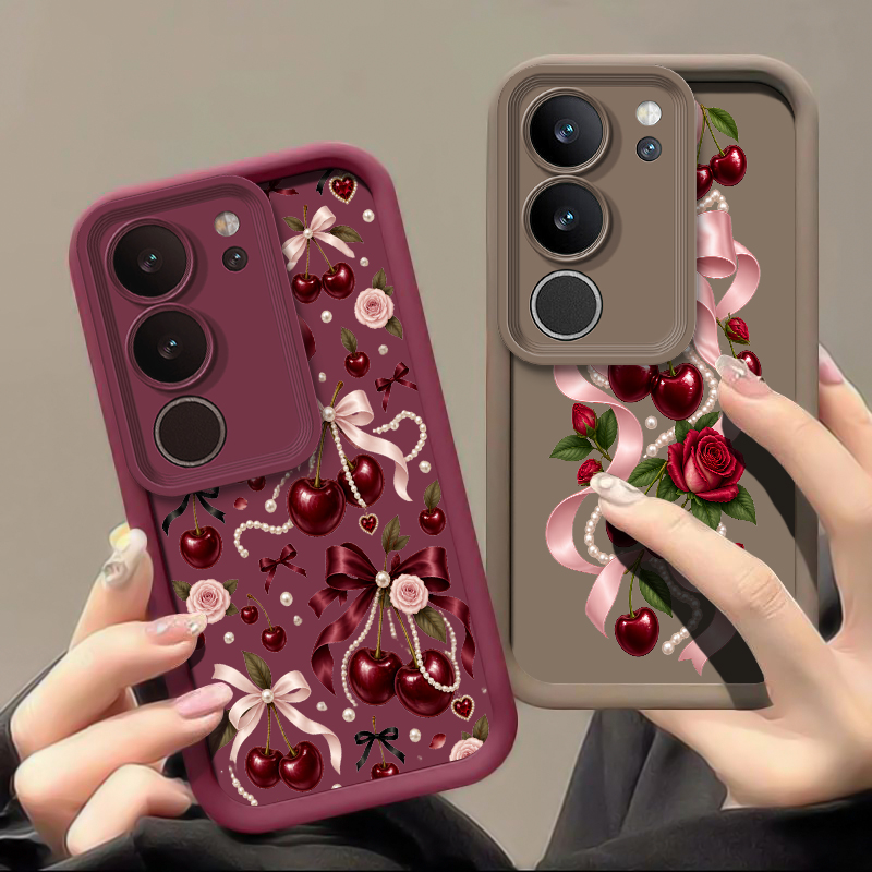 Handyhülle mit Cartoon-Kirsch- – Phone Cases Vivo Bewertung und Preis