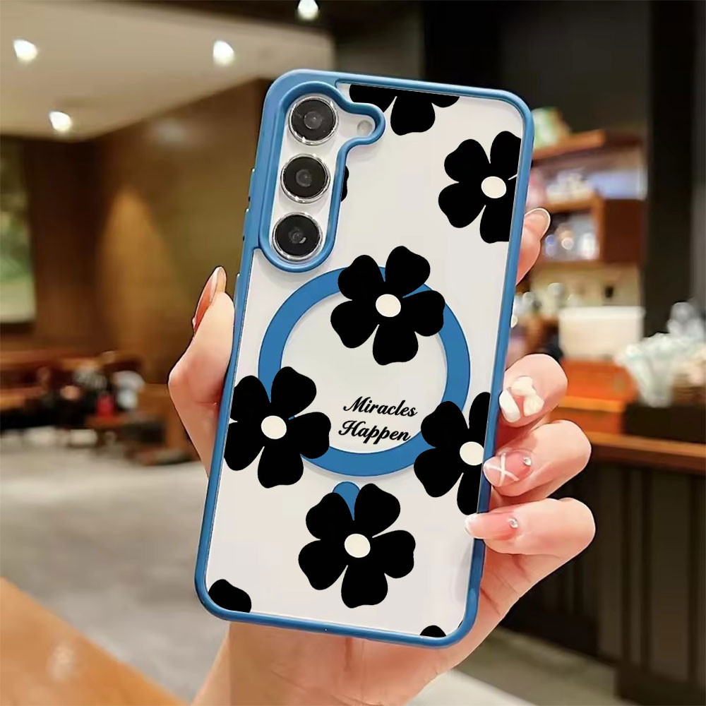 Schwarze Blumen Personalisiert – Phone Cases Magnetic Bewertung und Preis