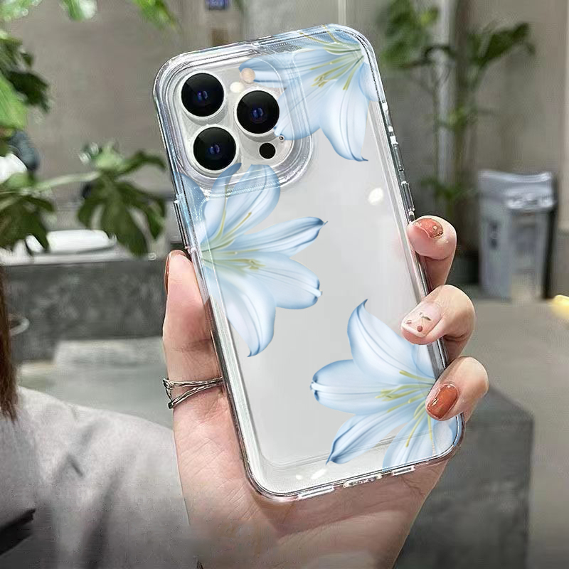Modische, exquisite weiße Lili – Phone Cases Transparent Bewertung und Preis